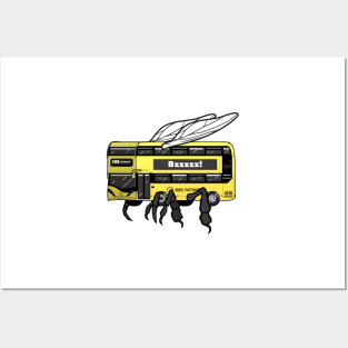 Buzzin' Yellow Bee Network Bus, Transport for Greater Manchester Posters and Art